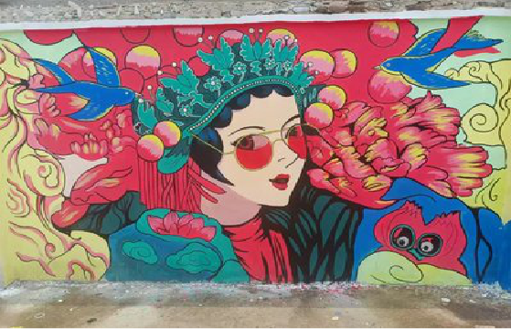 西畴墙体彩绘-网红墙