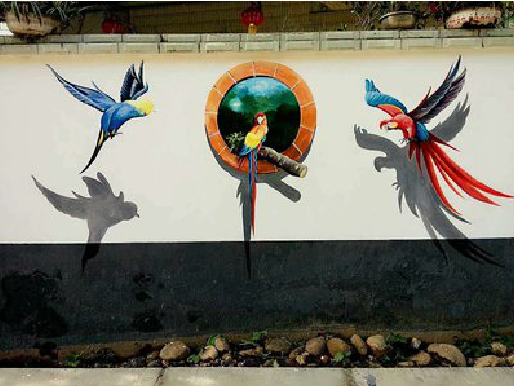 西畴视觉错位-3D墙绘设计