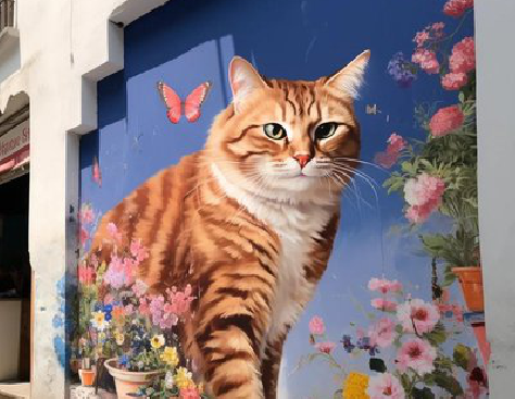 西畴自己绘制有个性的手绘墙